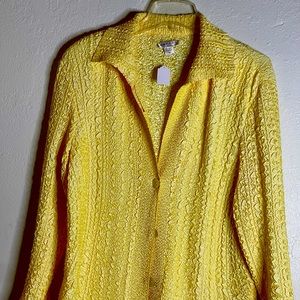 Polyester cardigan